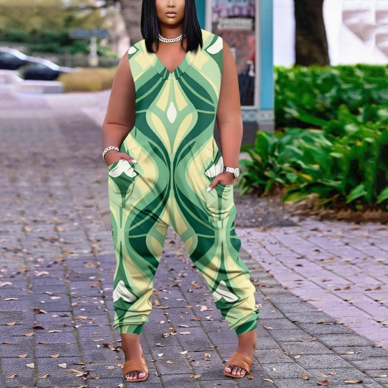 Turquoise jumpsuit plus size on sale