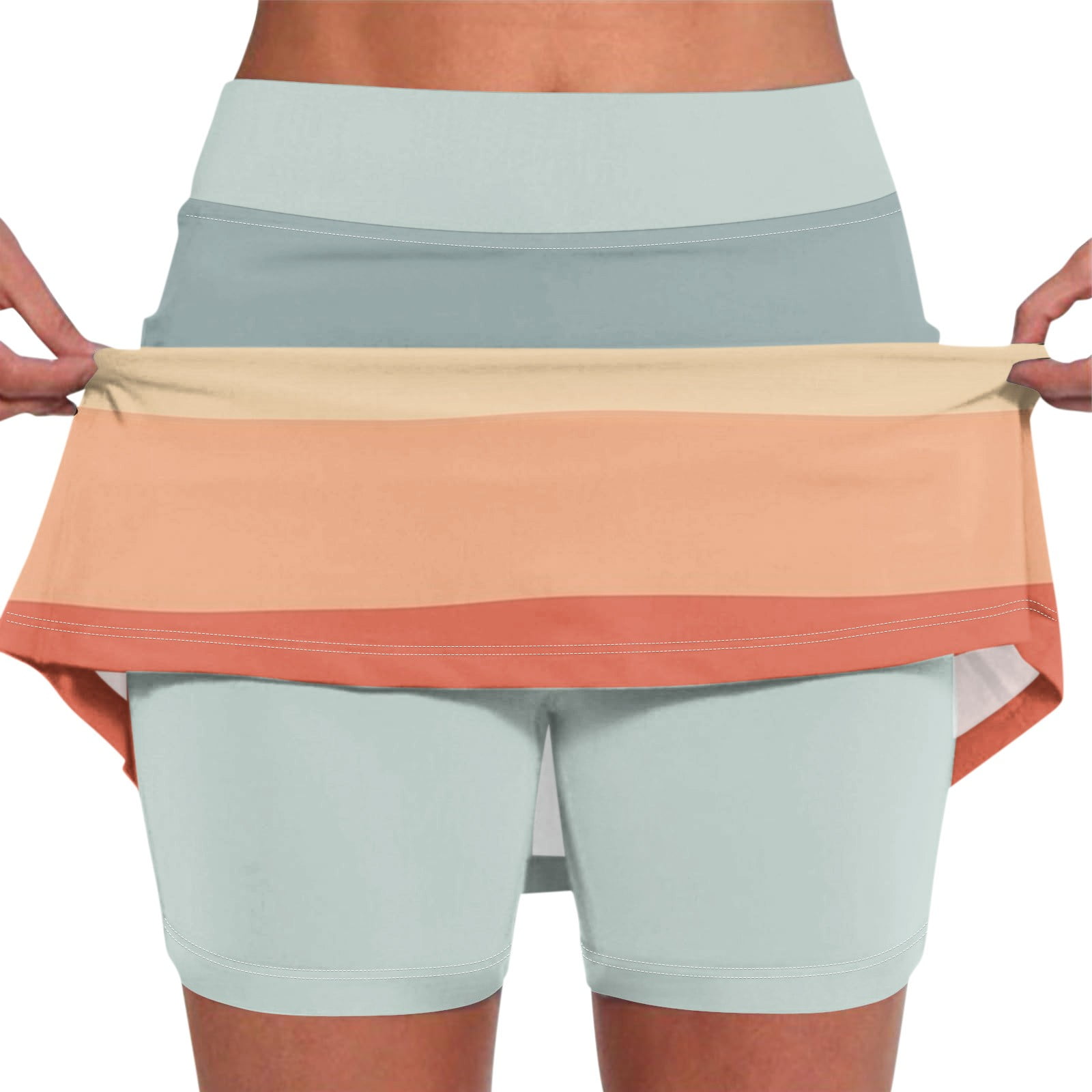 SKSloeg Womens Skorts with Pockets Tummy Control Plus Size Skorts for