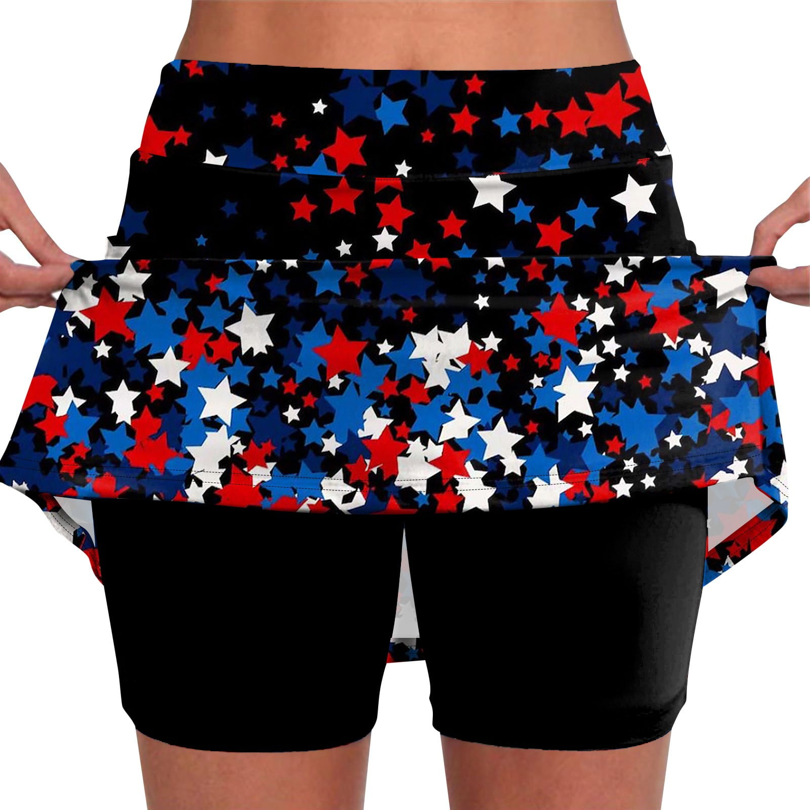 SKSloeg Womens Skorts with Pockets Tummy Control Plus Size Skorts for(04)