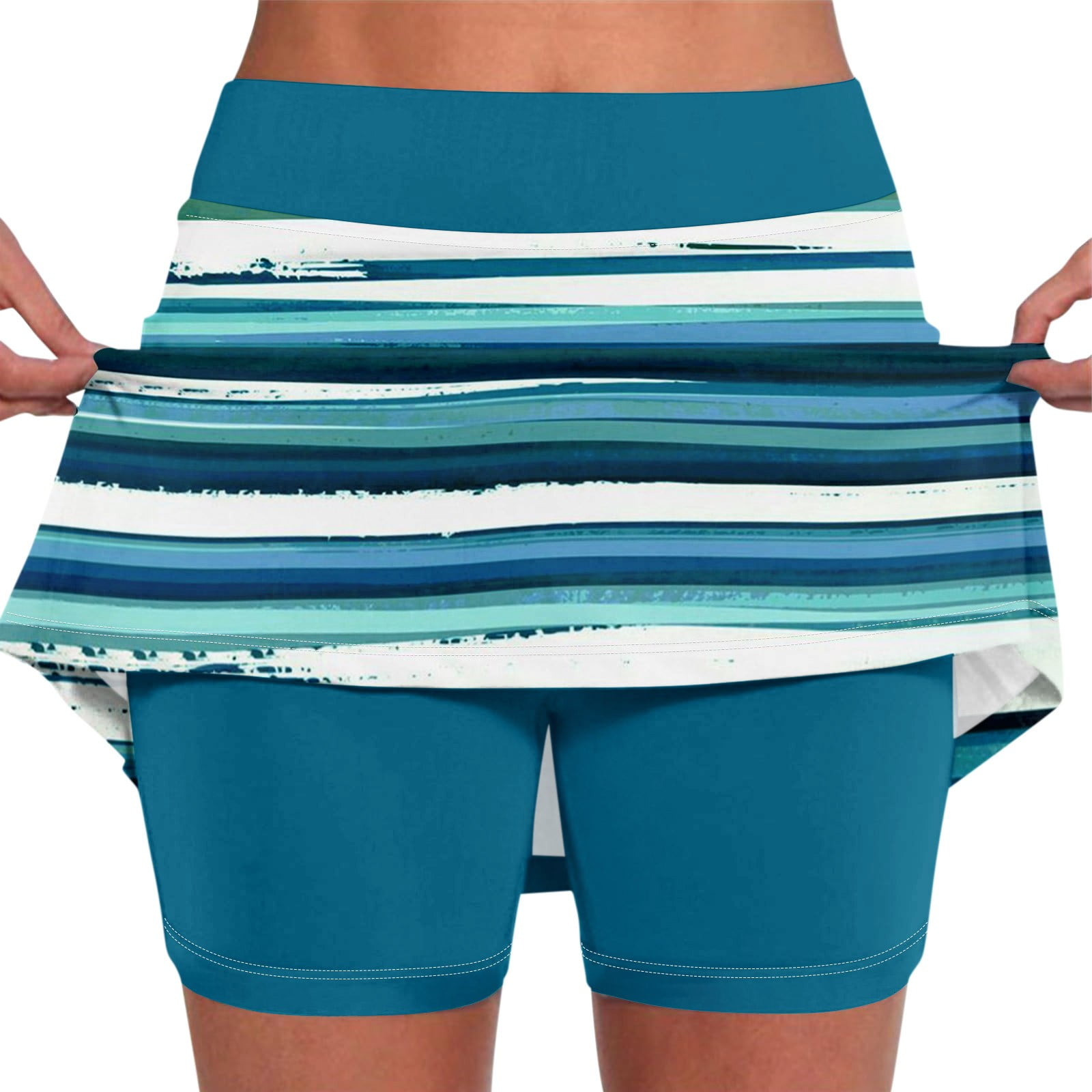 SKSloeg Womens Skorts with Pockets Tummy Control Plus Size Skorts for