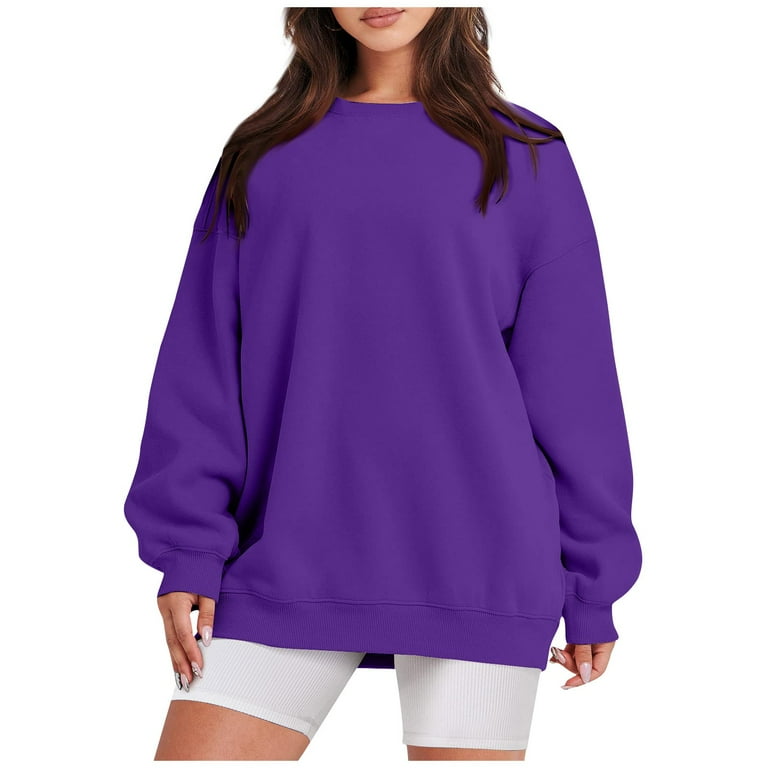Loose Long-Sleeved O-Neck Colorblock Sweatshirt Loose Long-Sleeved O-Neck Colorblock Sweatshirt
