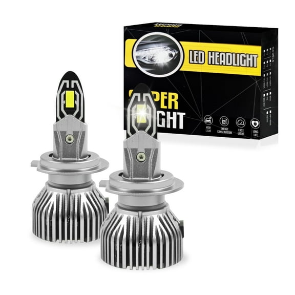 SKTMH H7 LED Headlight Bulb H7 LED Bulbs Low Beam 6500K Automotive LED Headlight Bulbs for Car Lights High Beam Halogen Replacement H7 White Headlamp High Beam LED Car Replacement (Pack of 2)
