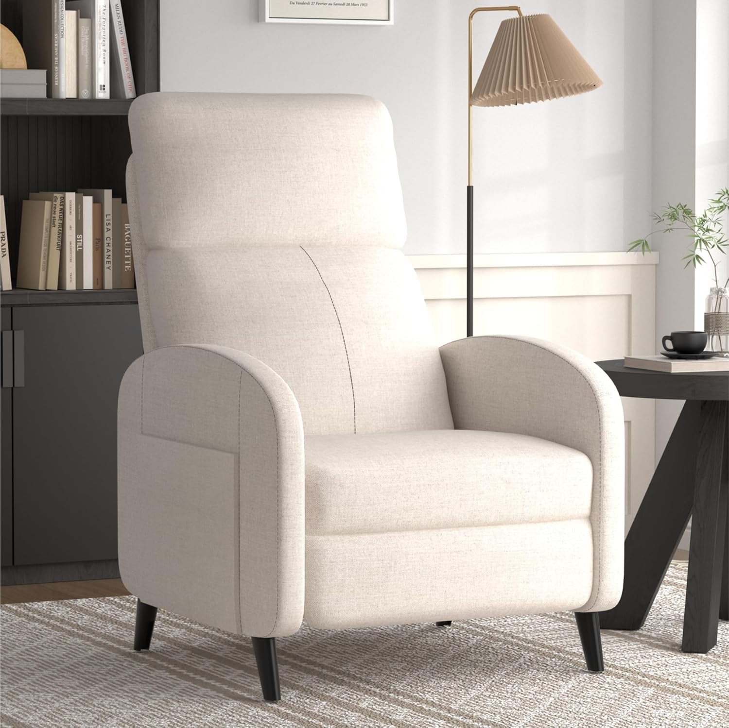SKTPI Softa Recliner Chair for Adults, Small Fabric Reclining Chair ...