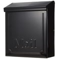 thumbnail image 1 of Gibrailtar THVKB001 Black Townhouse Wall Mount Mailbox, 10.1", 1 of 5