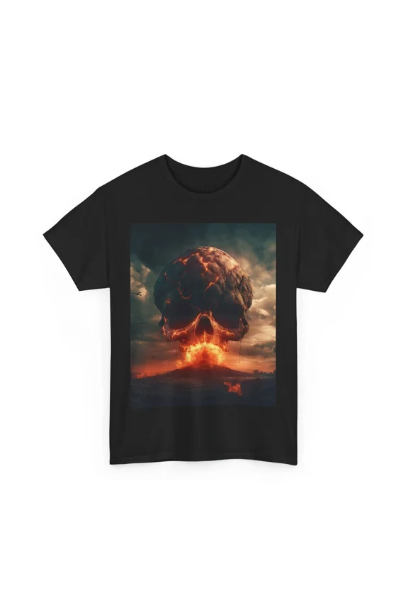 SKULL FACE TSHIRT TEE BOMB EXPLOSION WAR GIFT MEN MILITARY GAMER FALL OUT