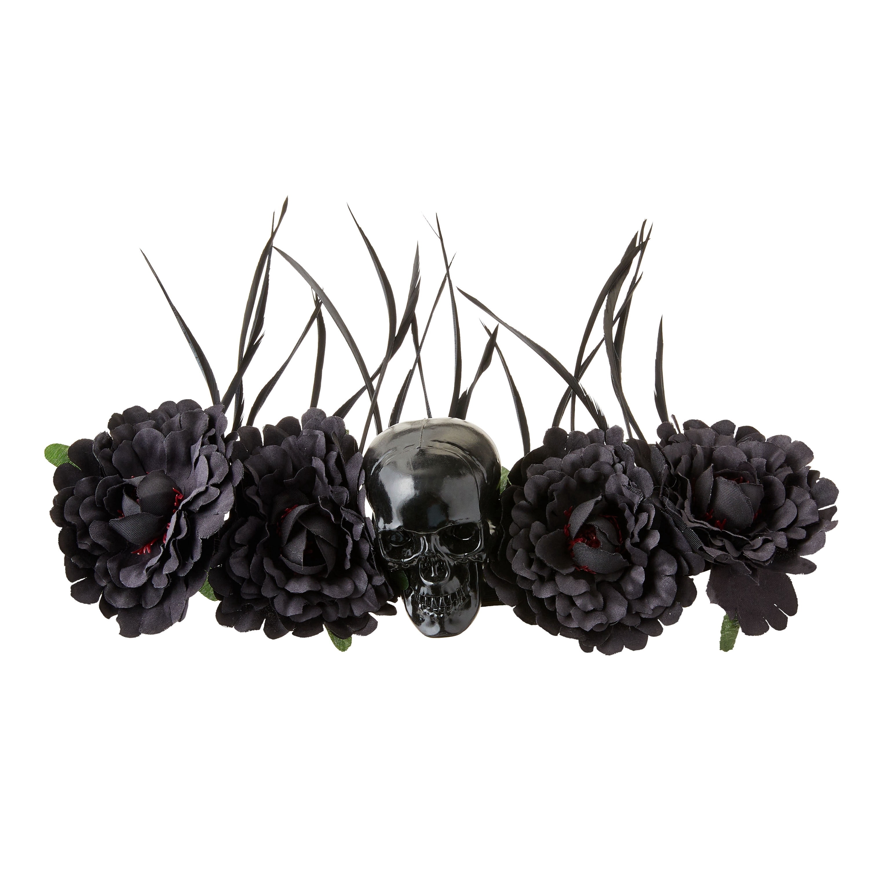 Skull Headband Costume Accessory for Adults, Black, Halloween by Way To Celebrate