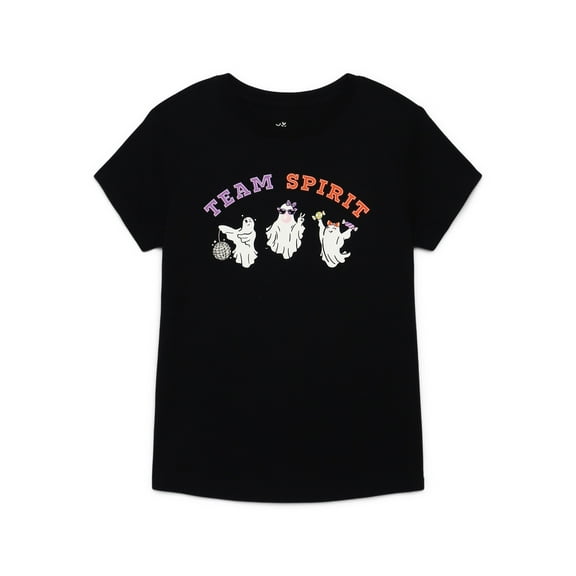 Halloween Girls' Graphic Tee with Short Sleeves from Way to Celebrate, Sizes 4-18