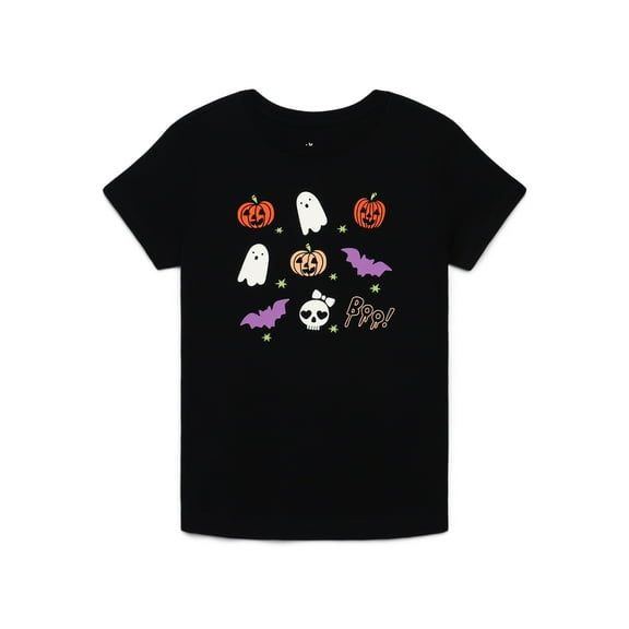 Halloween Girls' Graphic Tee with Short Sleeves from Way to Celebrate, Sizes 4-18