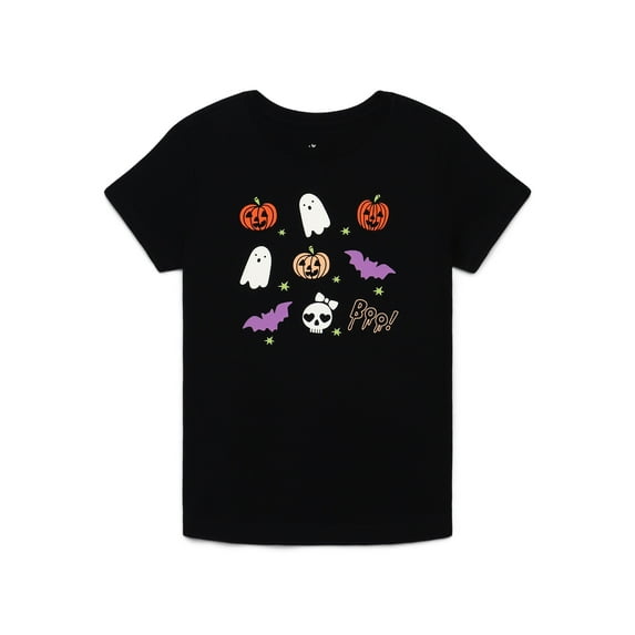 Halloween Girls' Graphic Tee with Short Sleeves from Way to Celebrate, Sizes 4-18