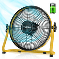 thumbnail image 1 of SKVEVN Industrial Floor Fan, 14-Inch High-Velocity Portable Fan for Camping Travel Patio Tent, Indoor Outdoor Battery Operated Powered Fan 360 Degree Manual Tilt, 12 Speed, 1 of 7