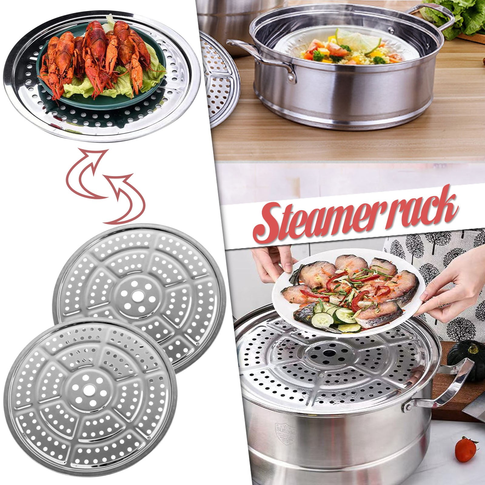 SKWJTGH 2‑Pack 11 Inch Stainless Steel Canning Rack, Pressure Cooker ...