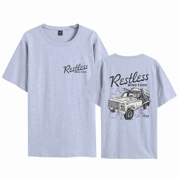 SKXILTKU Sam Barber Restless Mind World Tour 2025 Unisex T-Shirts Short Sleeves Streetwear Tops Tees XXS-4XL