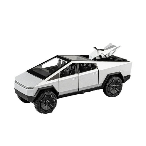 SKY 1:32 Truck Toy Off-road Alloy Car Diecast Metal Model Sound and Light Pull Back Toy Children's Toy Kids Gift Birthday Gift Cyber