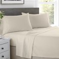 thumbnail image 1 of SKY BEDDINGS - 600 Thread Count Egyptian Cotton Sheets, Luxury California King Size Cooling Bed Sheets, Soft Sateen Weave Cotton Cal King Sheets, Deep Pocket Fits upto 16" Mattress - Ivory, 1 of 6