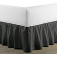thumbnail image 1 of SKY BEDDINGS Full Size Ruffled Bed Skirt with Split Corners - Full 12 Inch Drop Dust Ruffle Bed Skirt with Platform Three Sided Coverage - 100% Microfiber Bed Skirt, Dark Grey, 1 of 6