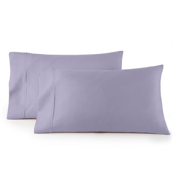 SKY BEDDINGS King Size Pillowcase Set of 2 - Lavender Super Soft Pillow Cases King, 600 Thread Count 100% Egyptian Cotton, Breathable, Cool, Sateen Weave Sleeping Pillow Covers - Lavender