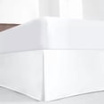 thumbnail image 1 of SKY BEDDINGS Luxury Pleated King Bed Skirt with Split Corners - 18 Inch Tailored Drop - Pleated Dust Ruffle - Wrinkle-Free 100% Microfiber - Easy Fit, Soft & Durable - White, 1 of 5