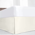 thumbnail image 1 of SKY BEDDINGS Luxury Pleated King Bed Skirt with Split Corners - 21 Inch Tailored Drop - Pleated Dust Ruffle - Wrinkle-Free 100% Microfiber - Easy Fit, Soft & Durable - Ivory, 1 of 5