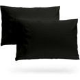 thumbnail image 1 of SKY BEDDINGS Queen Pillowcase Set of 2 - Soft Brushed Microfiber Pillow Cases with Envelope Clouser - Wrinkle-Free, Fade-Resistant Pillow Covers - 20 x 30 Inches, Black, 1 of 6