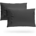 thumbnail image 1 of SKY BEDDINGS Queen Pillowcase Set of 2 - Soft Brushed Microfiber Pillow Cases with Envelope Clouser - Wrinkle-Free, Fade-Resistant Pillow Covers - 20 x 30 Inches, Dark Grey, 1 of 7