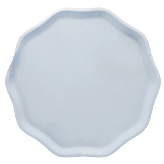 Bonjour Fte Light Blue Compostable Paper Plates, Eco Friendly Party Supplies, 8 Count, 10 Inch, Birthday, Garden Party, Shower