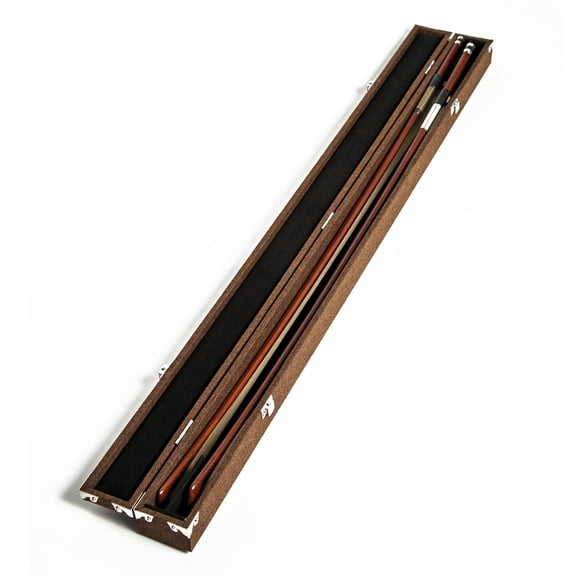 SKY High Density Board Bow Case for Two(2) Violin/Viola/Cello Bow Strong and Durable Brown Color