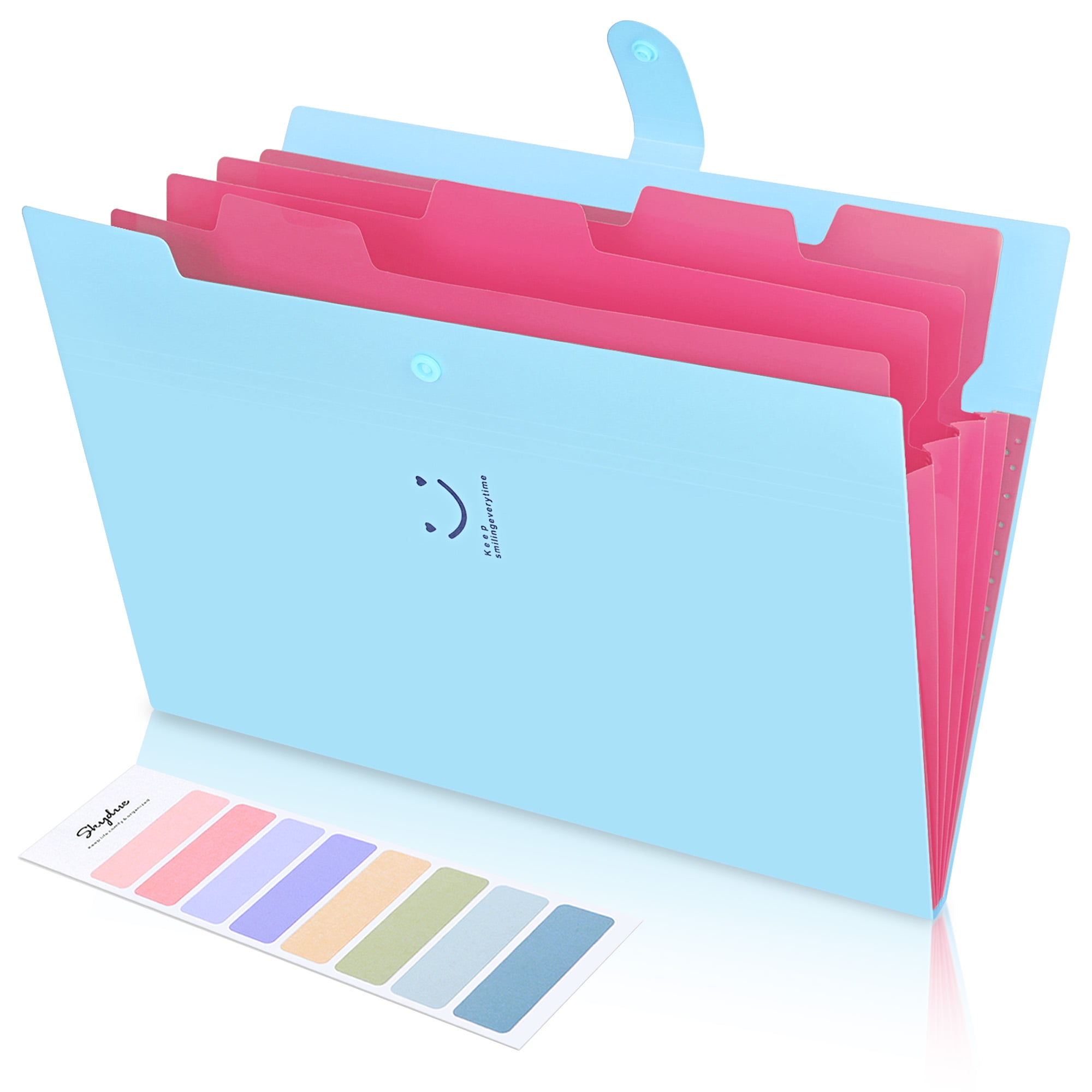 Skydue Accordion File Organizer Polypropylene 7 Pockets A4 Size File ...