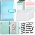 SKYDUE Budget Binder, Money Saving Binder with Zipper Envelopes, Cash