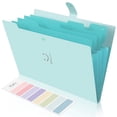 thumbnail image 1 of SKYDUE Expanding File Folder with 5 Pockets - Letter A4 Paper Accordion Document Organizer - Assorted Colors - 4 Options, 1 of 5