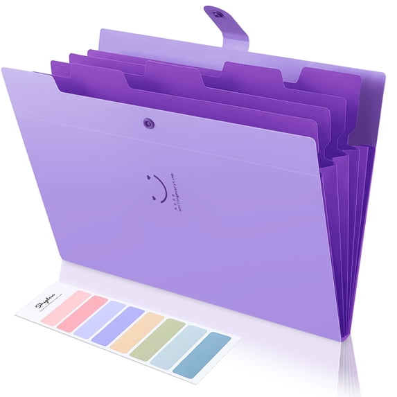 SKYDUE Expanding File Folder with 5 Pockets - Letter A4 Paper Accordion ...