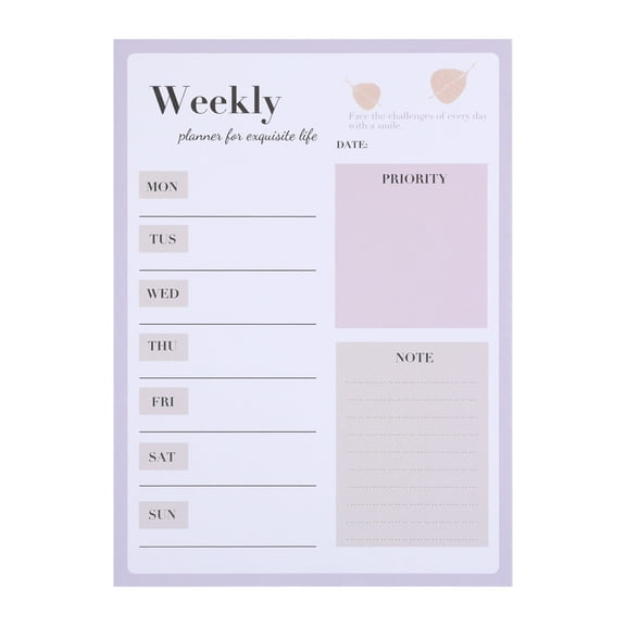 SKYDUE Tear-off Planning Notepad,Planner and Organizer for School & Work,Memo Writing Pad - Perfect Daily Reminder for Office Work, Homework, Projects, and More