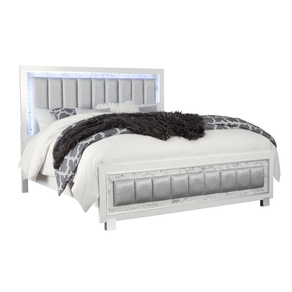 SKYE MARBLE WHITE KING BED