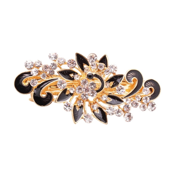 SKYESHEALLY Unbranded Hair Accessories Hairpin Korean Version Multi Layer Rhinodrill Horizontal Headdress Painted Hair Pin