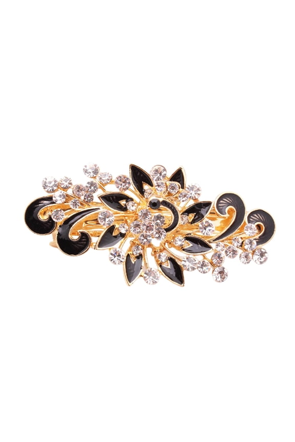 SKYESHEALLY Unbranded Hair Accessories Hairpin Korean Version Multi Layer Rhinodrill Horizontal Headdress Painted Hair Pin