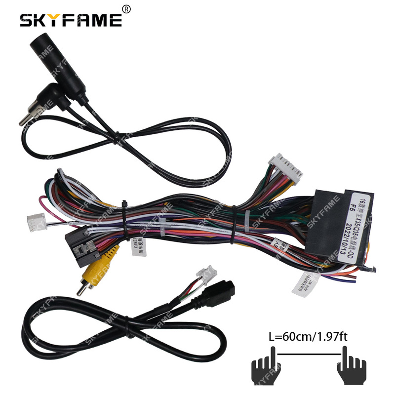 SKYFAME 16Pin Car Wiring Harness Adapter With Canbus Box Decoder ...