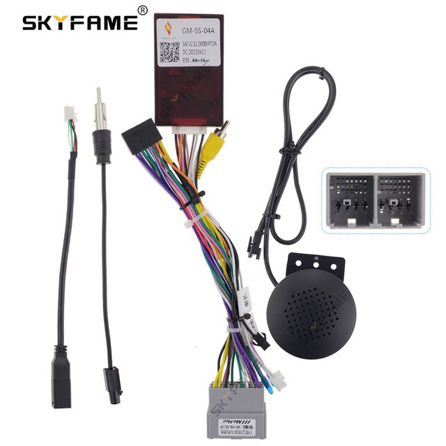 SKYFAME 16pin Car Wiring Harness Canbus Box Adapter Decoder For