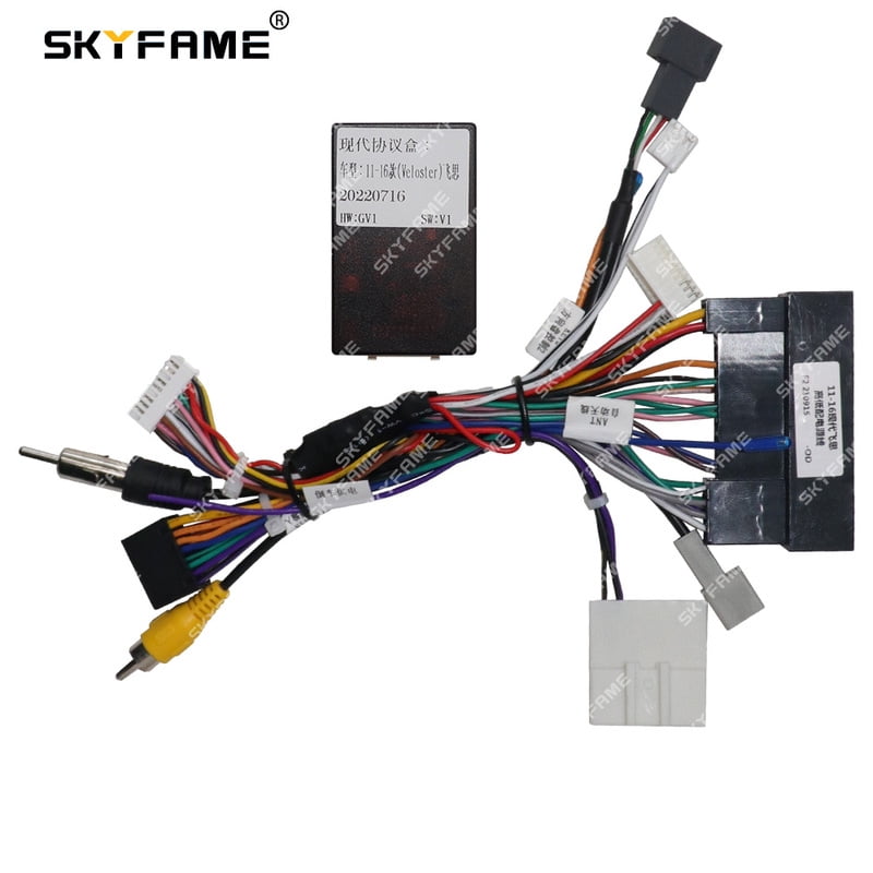 SKYFAME Car 16pin Wiring Harness Adapter Canbus Box Decoder