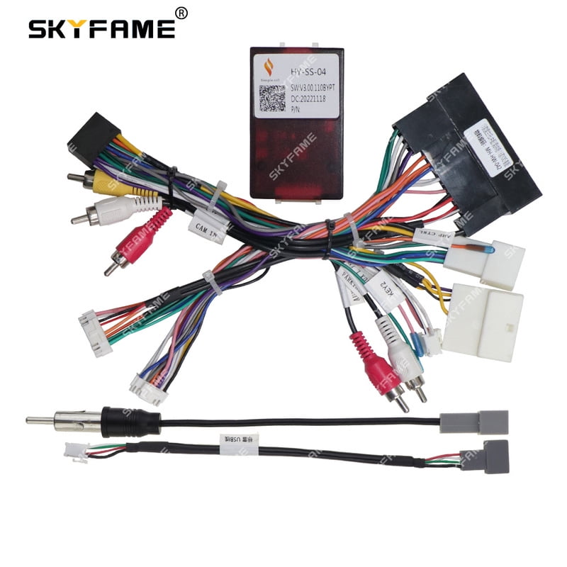 SKYFAME Car 16pin Wiring Harness Adapter Canbus Box Decoder Sonata ...