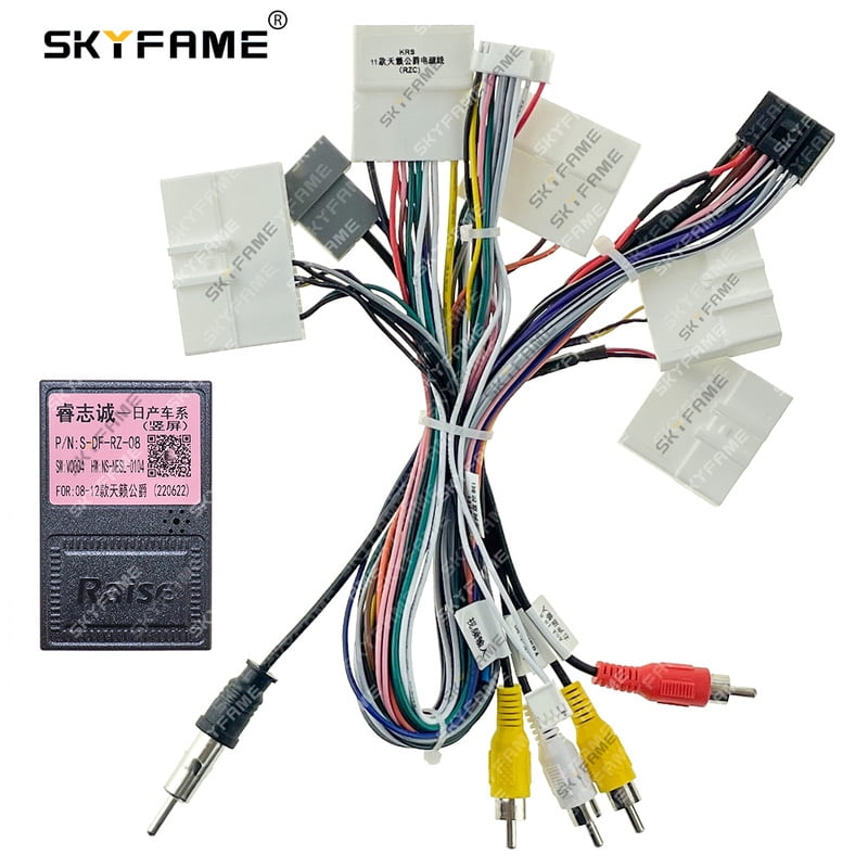 SKYFAME Car 16pin Wiring Harness Adapter Canbus Box Decoder Tesla ...