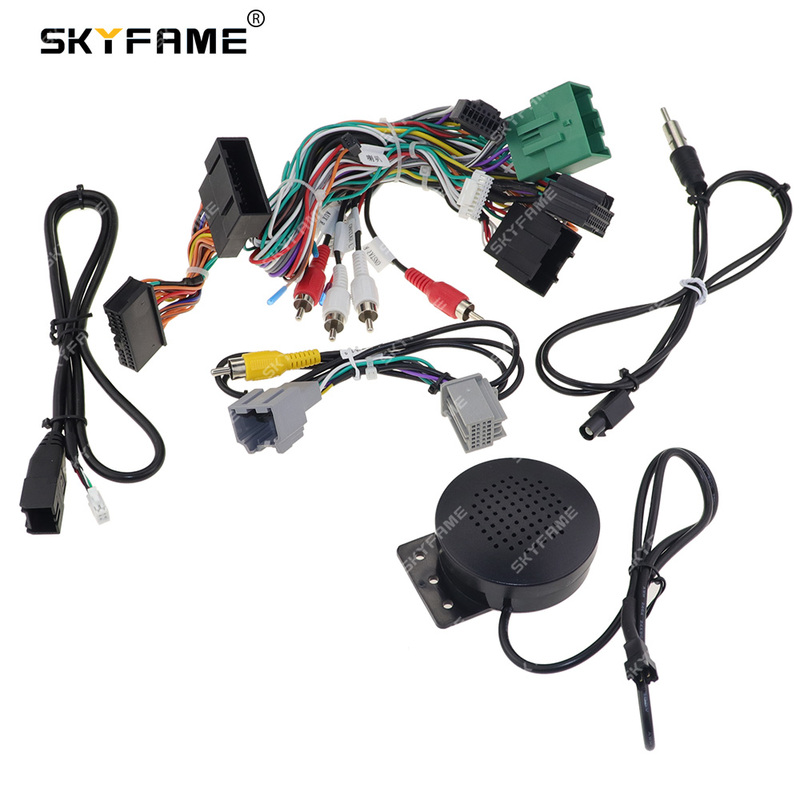 SKYFAME Car Wiring Harness Canbus Box Decoder Adapter Power Cable For ...