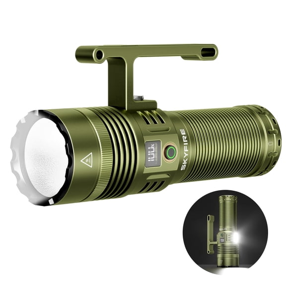 SKYFIRE 32000mAh Rechargeable Flashlight 13000LM for Outdoor Boat Farm Use