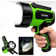 SKYFIRE Handheld Spotlight, Long Range LED Search Light with Foldable Stand