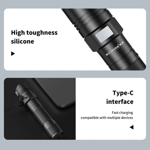 Tianhuo LED Mini High-brightness flashlight, high lumen, rechargeable