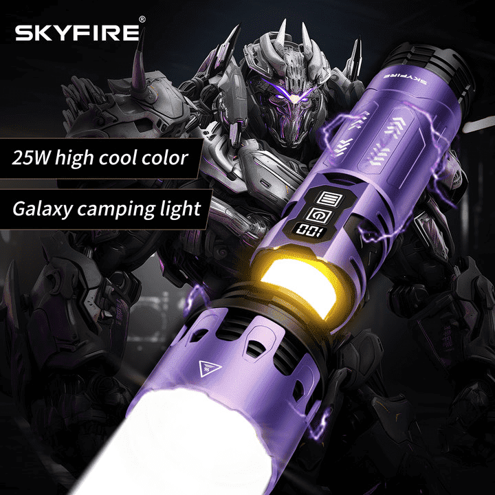SKYFIRE LED Flashlight High Lumens,1500000 Super Bright