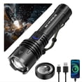 thumbnail image 1 of SKYFIRE XHP160 Super Bright 10000 Lumens LED Flashlight, Rechargeable 5000mAh, IP67 Waterproof, Zoomable, 5 Modes, High Power Tactical Flashlight for Camping, Hiking, Emergencies, 1 of 7