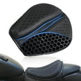 thumbnail image 1 of SKYJDM Foldable Motorcycle Gel Seat Cushion, Large 3D Honeycomb Structure Shock Absorption & Breathable Motorcycle Gel Seat Pad for Long Rides (L), 1 of 7