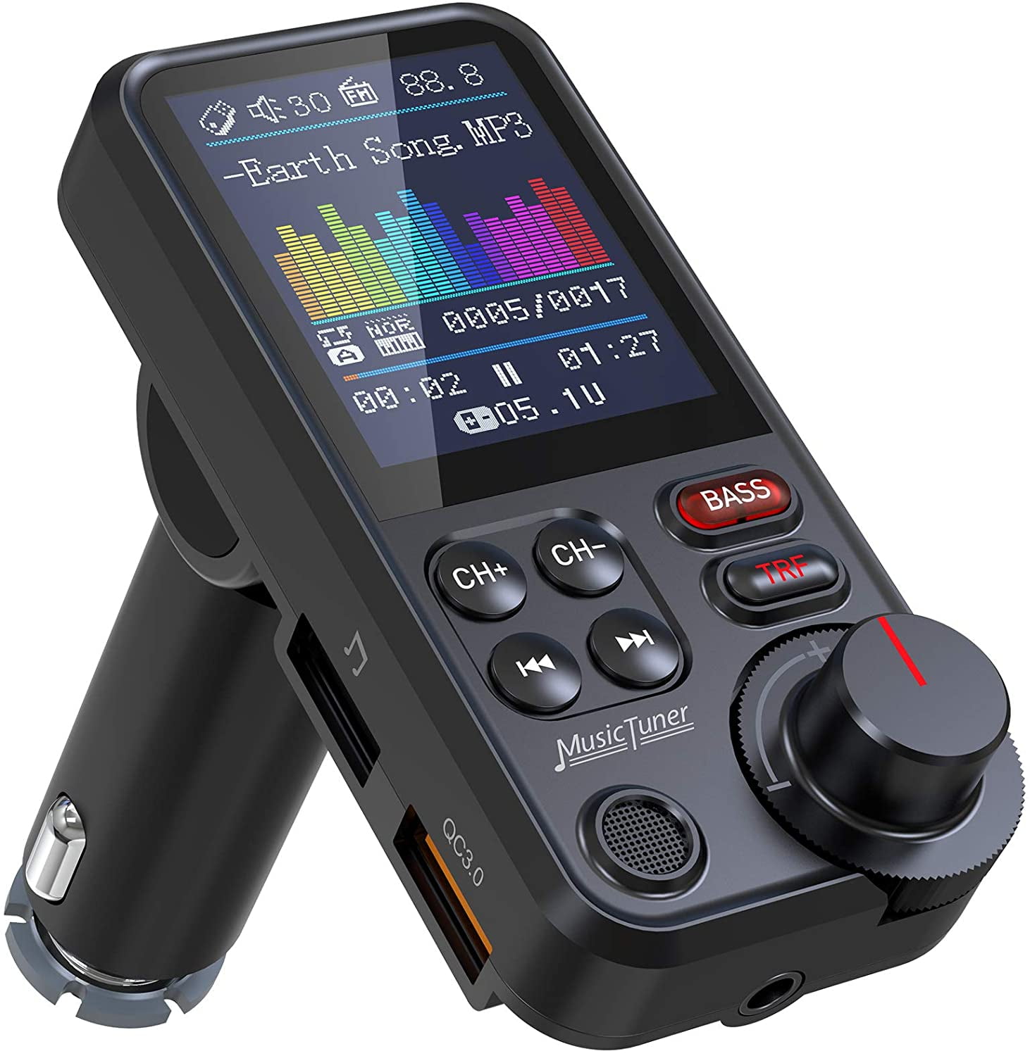 SOTOR Bluetooth FM Transmitter Auto Radio Adapter, Bluetooth Auto