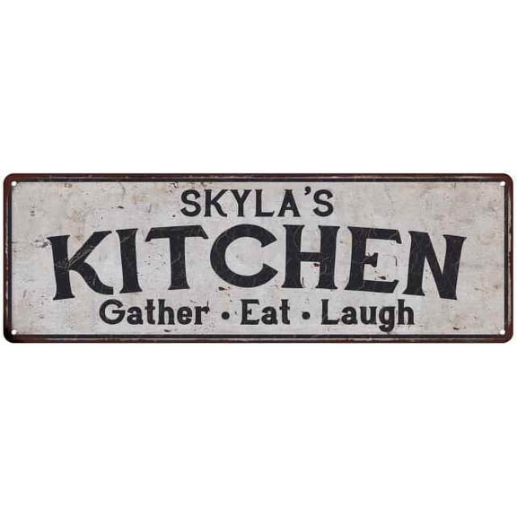 SKYLA's Kitchen Rustic Chic Decor Gift 6x18 Sign 106180051280