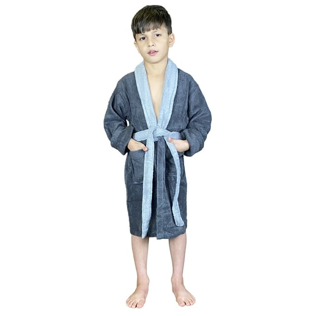 SKYLINEWEARS Bathrobes for Kids Terry Cloth 100 Cotton Bath Robe