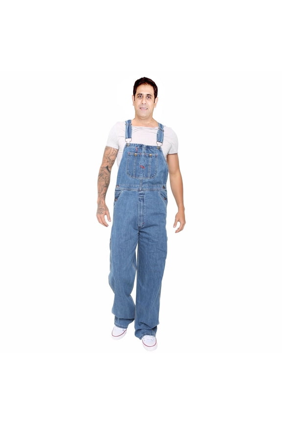 Men's Heavy Duty Duck Bib Overalls  Unlined Carpenter Work Dungaree